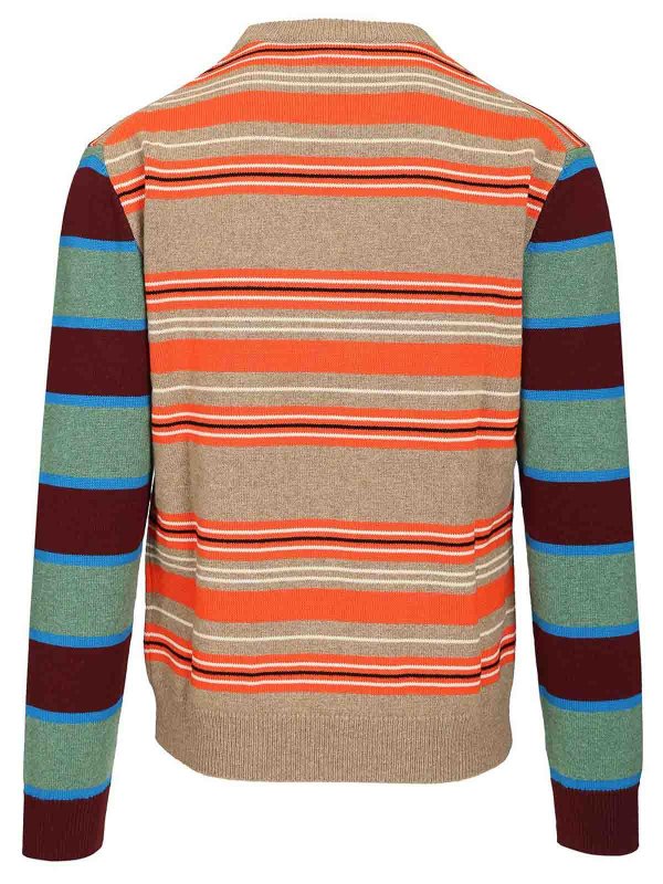 PAUL SMITH: crew necks online - Striped Sweater
