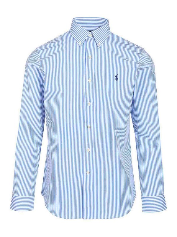 POLO RALPH LAUREN: シャツ - シャツ - ライトブルー