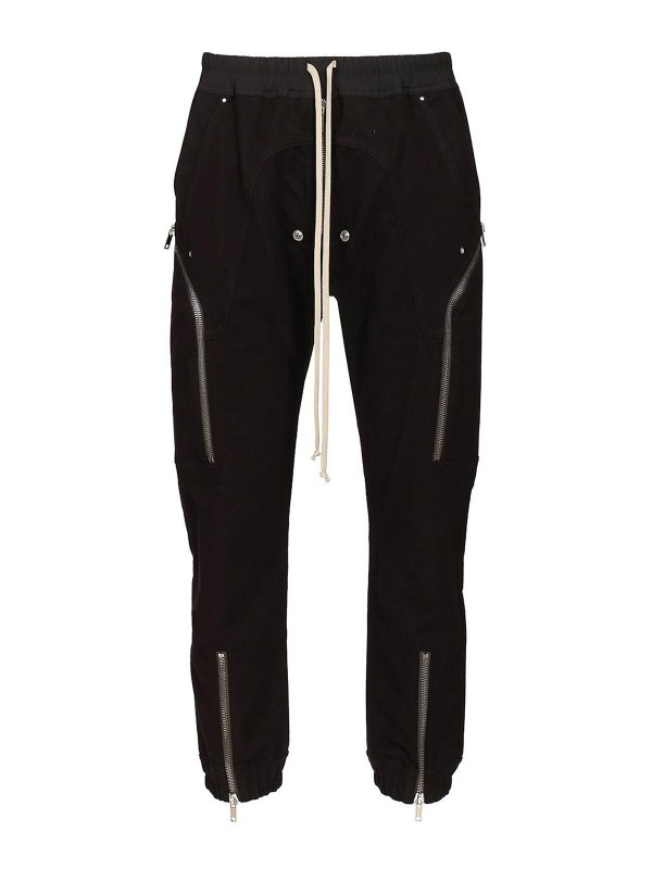 RICK OWENS: カジュアルトラウザー - カジュアルパンツ - 黒