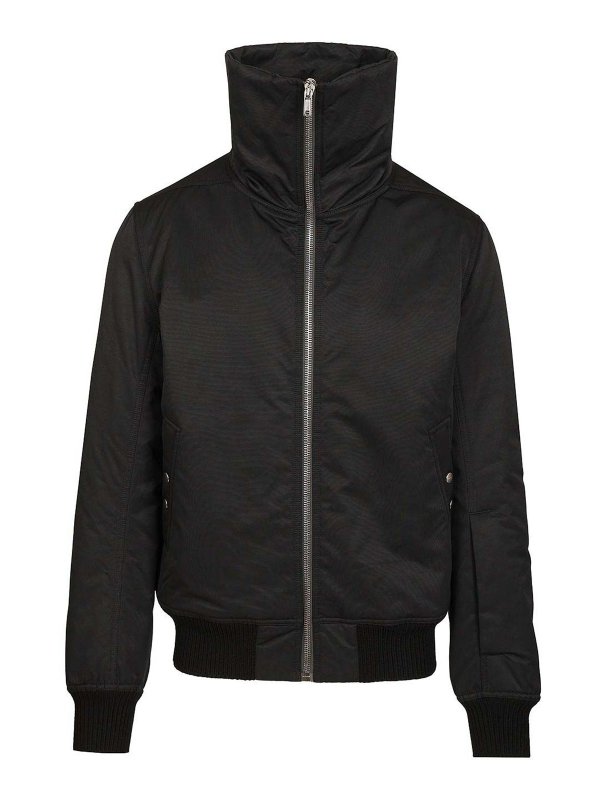 RICK OWENS: ボンバージャケット - ボンバージャケット - 黒