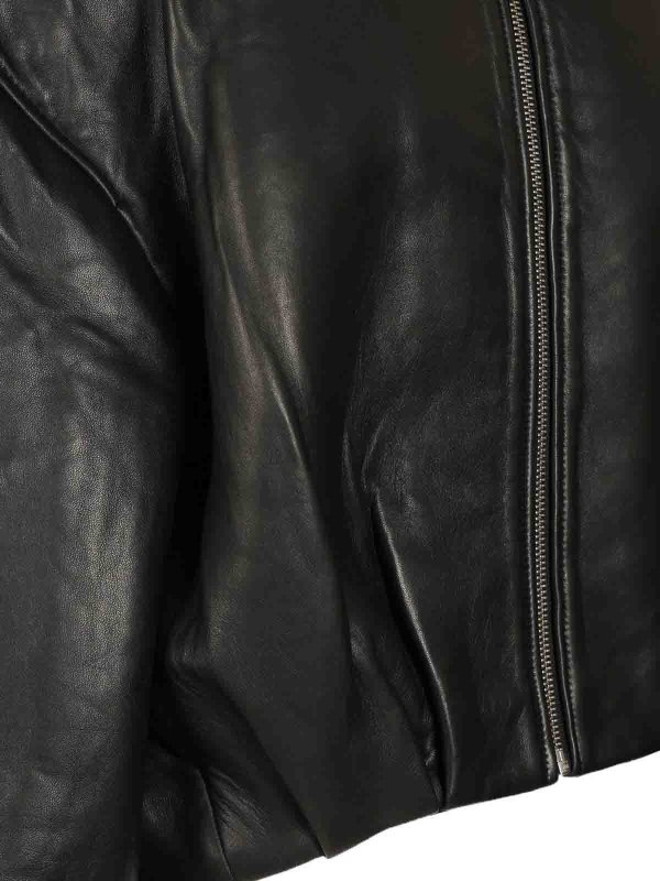 The Best Shops ROTATE Birger Christensen: レザージャケット - 黒