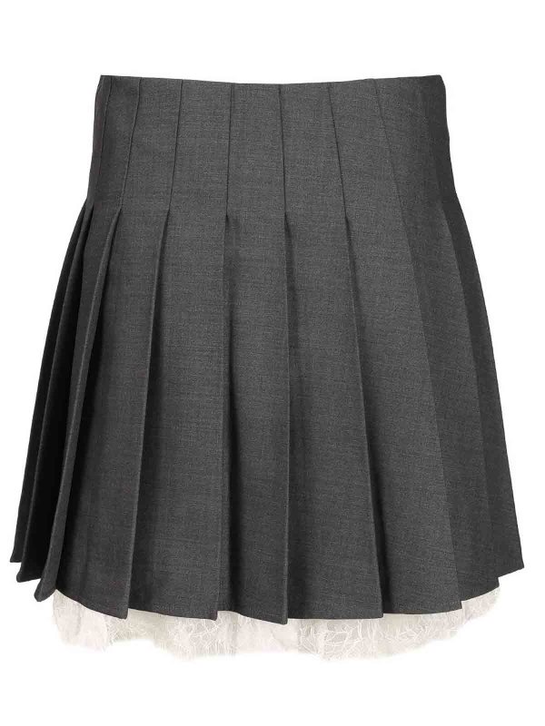 Self Portrait: Mini jupes online - Mini Jupe - Gris