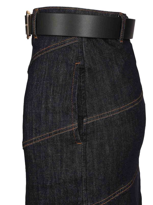 Self Portrait buy online Jupe Midi - Bleu
