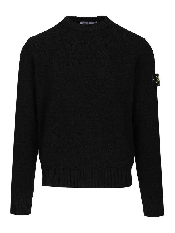 STONE ISLAND: クルーネック - クルーネック - 黒