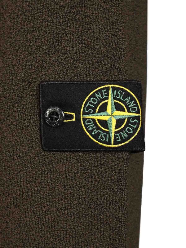 The Best Shops STONE ISLAND: Strickpullover mit Rundhalsausschnitt - Rundhalspullover - Grau