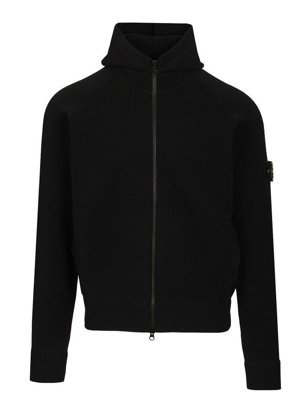 STONE ISLAND: クルーネック - クルーネック - 黒