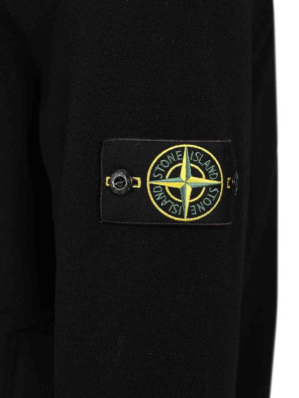 クルーネック - 黒 shop online: STONE ISLAND