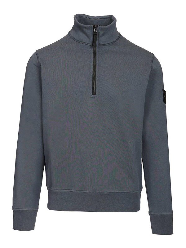 STONE ISLAND: スウェット＆セーター - スウェットシャツ/セーター - ブルー
