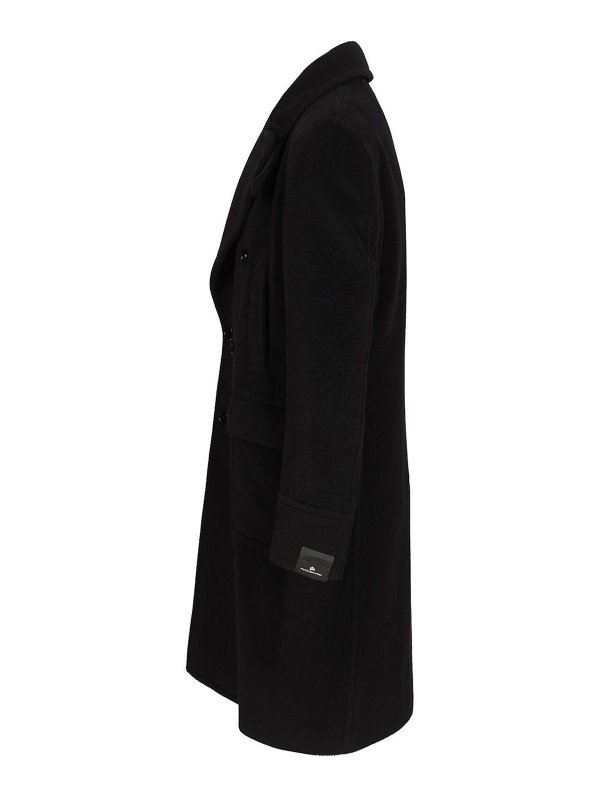 The Best Shops TAGLIATORE: short coats - Double-Breasted Wool Coat