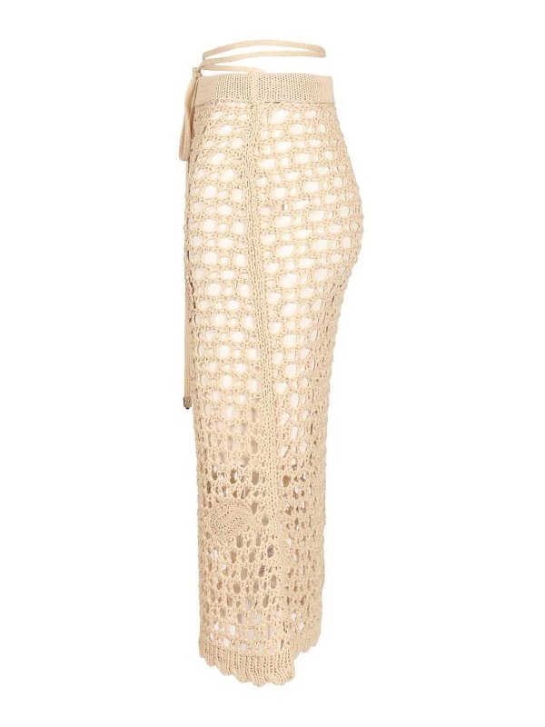 The Best Shops The Attico: Knielange und Midi Röcke - Midirock - Beige