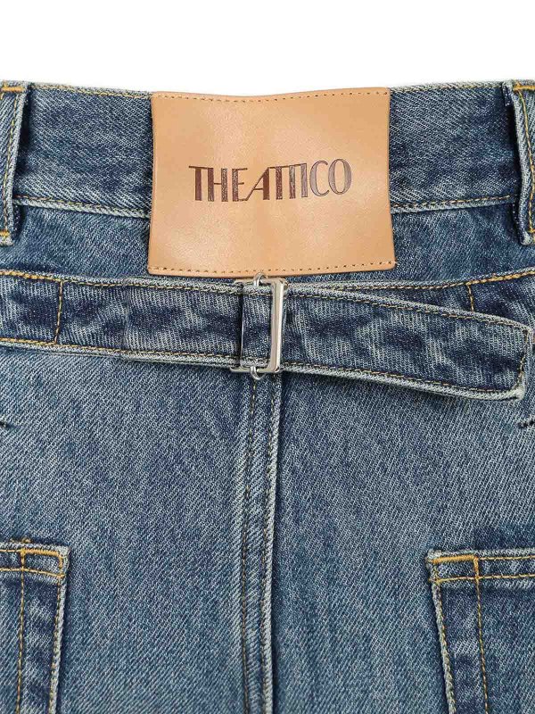 The Best Shops The Attico: レザーパンツ - ブルー