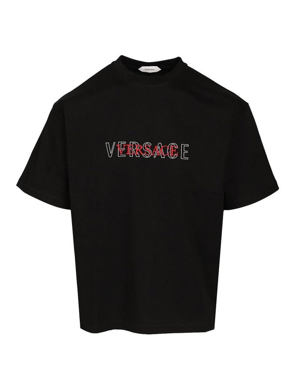 VERSACE: Camisetas - Camiseta - Negro