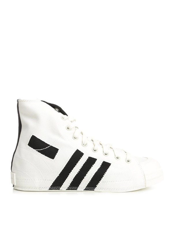 Y-3: Chaussures de sport - Baskets - Blanc
