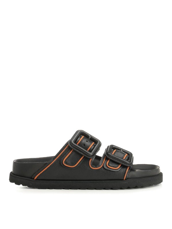 BIRKENSTOCK: サンダル - サンダル - 黒