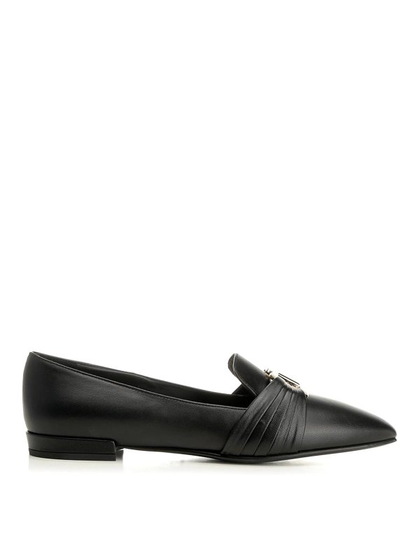 SALVATORE FERRAGAMO: ロファー＆スリッパ - ローファー - 黒