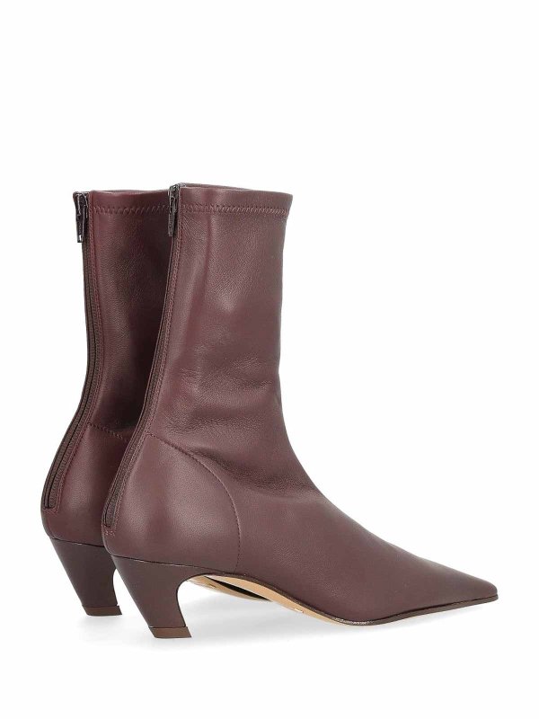 The Best Shops KHAITE: Bottines - Bottines - Rouge Brun