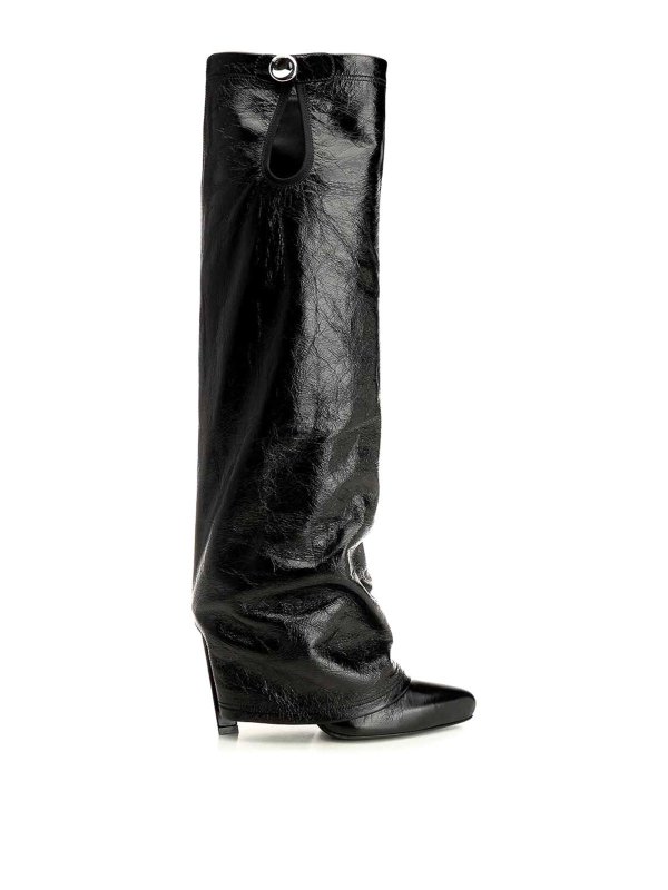 The Attico: boots - Leon Black Boot