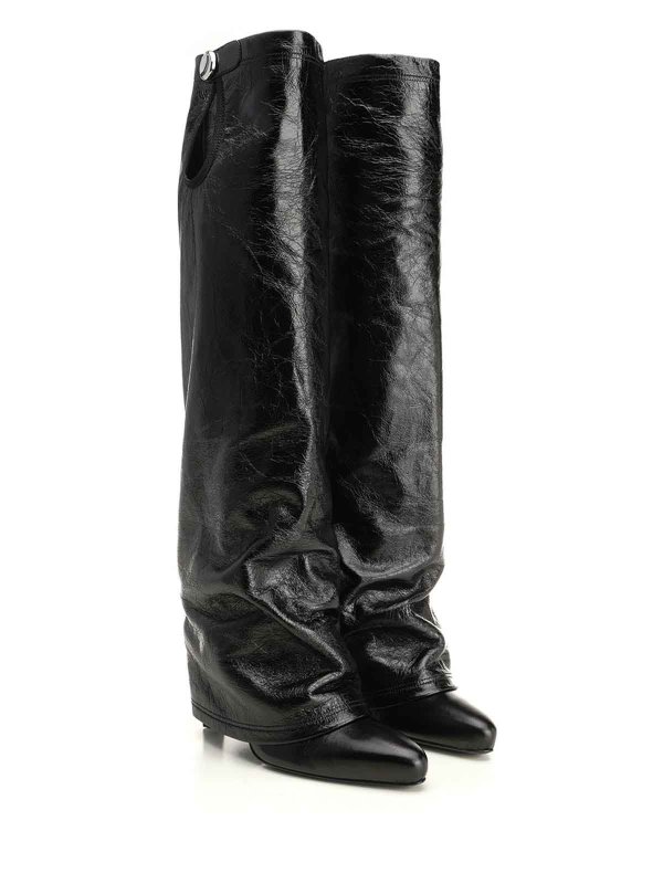 The Attico: boots online - Leon Black Boot