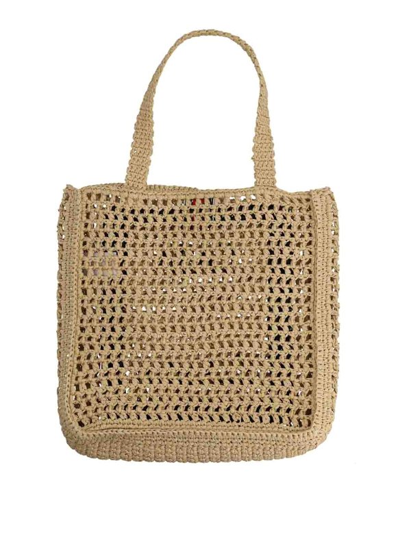 CASABLANCA: Handtaschen online - Shopper - Beige