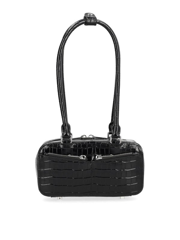 Self Portrait: shoulder bags - Bag With Crocodile Effect