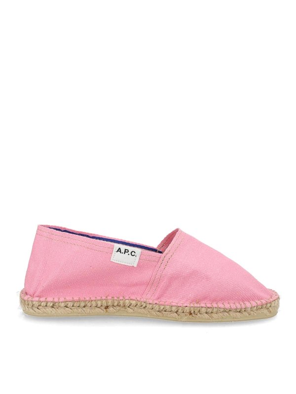 A.P.C.: flat shoes - Canvas Espadrille