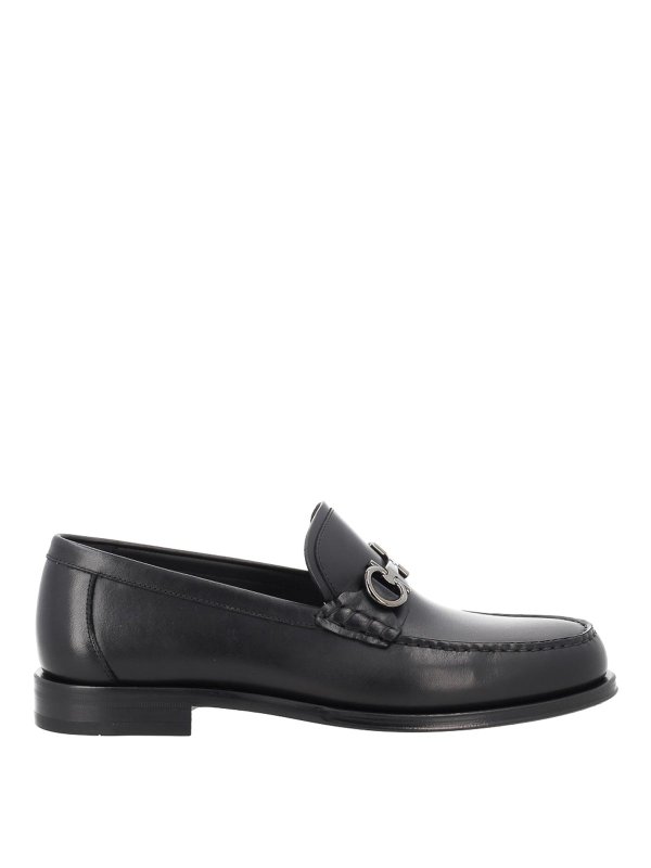 SALVATORE FERRAGAMO: ロファー＆スリッパ - ローファー - 黒