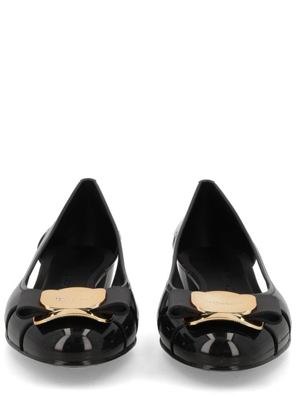 L*y様 極美品　Salvatore Ferragamo JELLY バレエシュ Salvatore Ferragamo Nara Jelly dancer - Black|78544101K557001