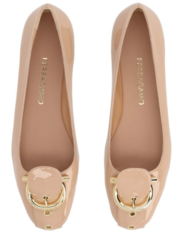 SALVATORE FERRAGAMO buy online フラットシューズ - ベージュ