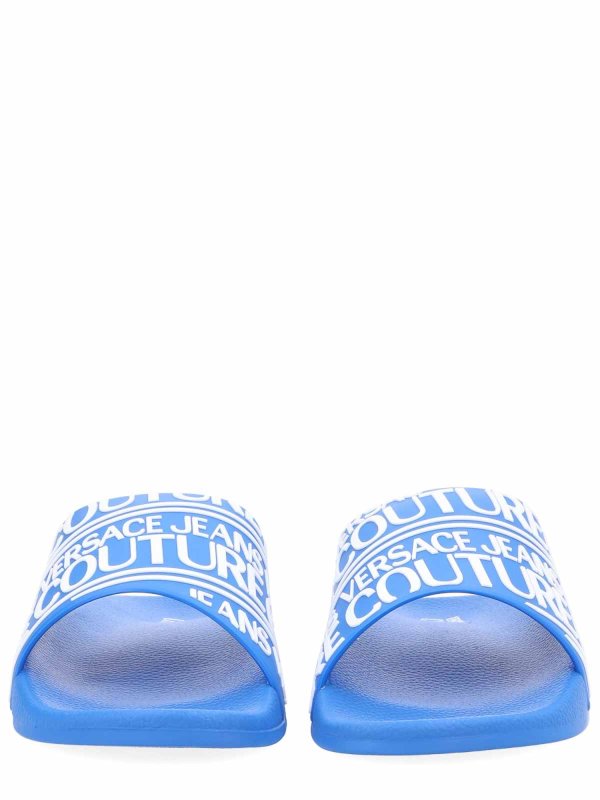 The Best Shops VERSACE JEANS: flat shoes - Slides With Logo