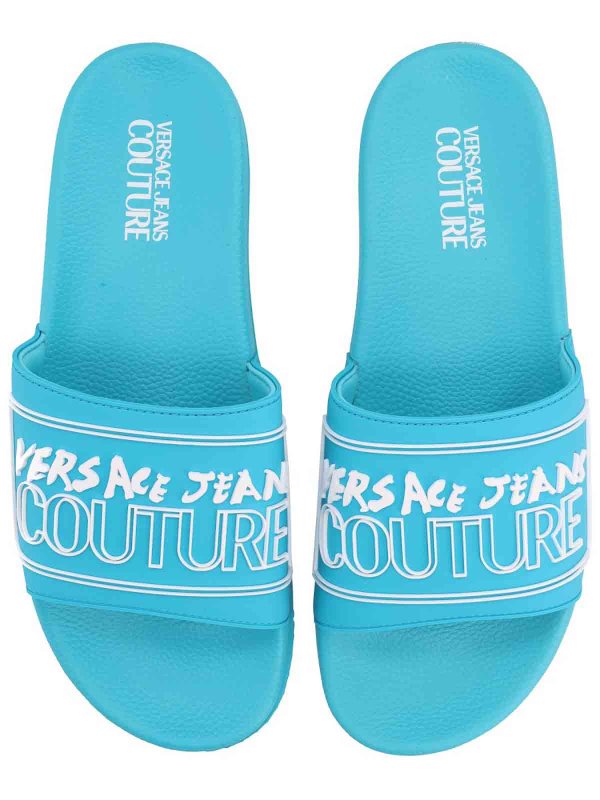 The Best Shops VERSACE JEANS: Ballerinas - Hellblau
