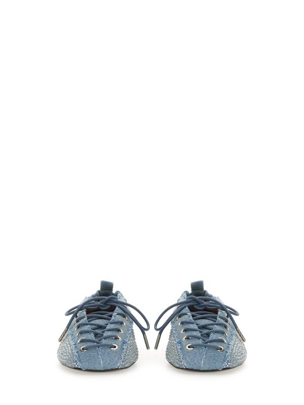 フラットシューズ - デニム shop online: GANNI