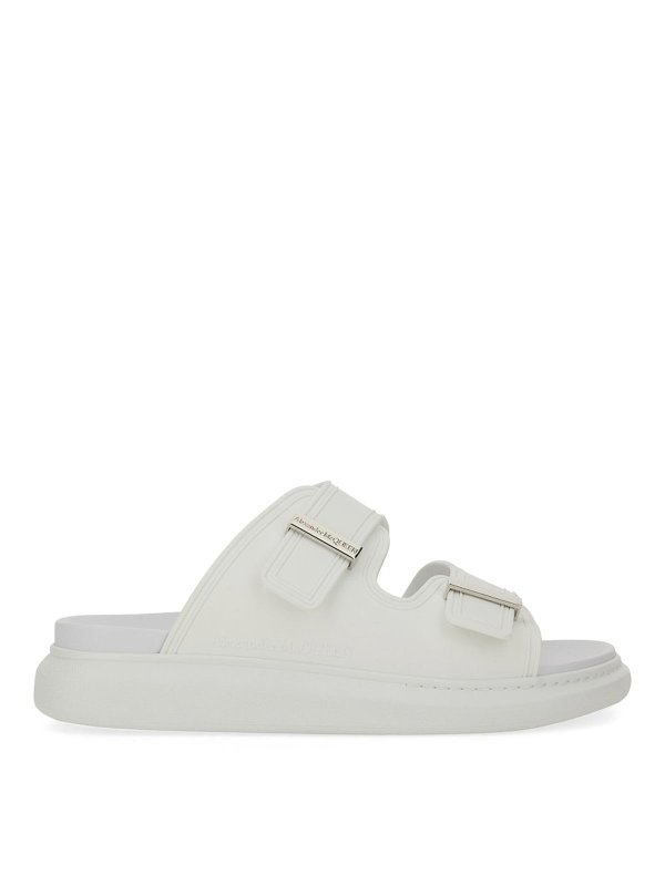ALEXANDER MCQUEEN: Sandalen - Sandalen - Silber