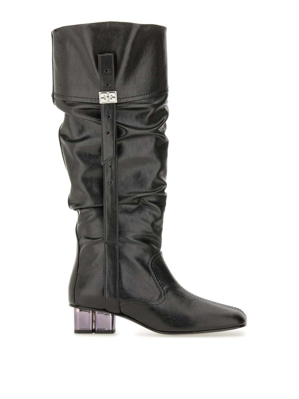GANNI: Botas - Botas - Negro