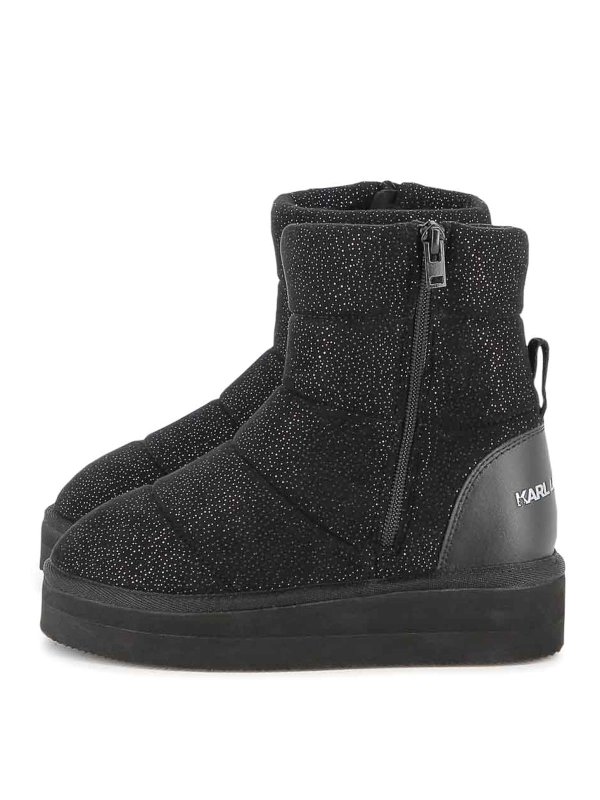KARL LAGERFELD: ブーツ - ブーツ - 黒