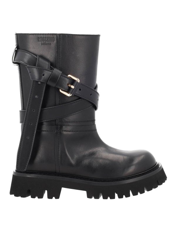 MOSCHINO: Botas - Botas - Negro