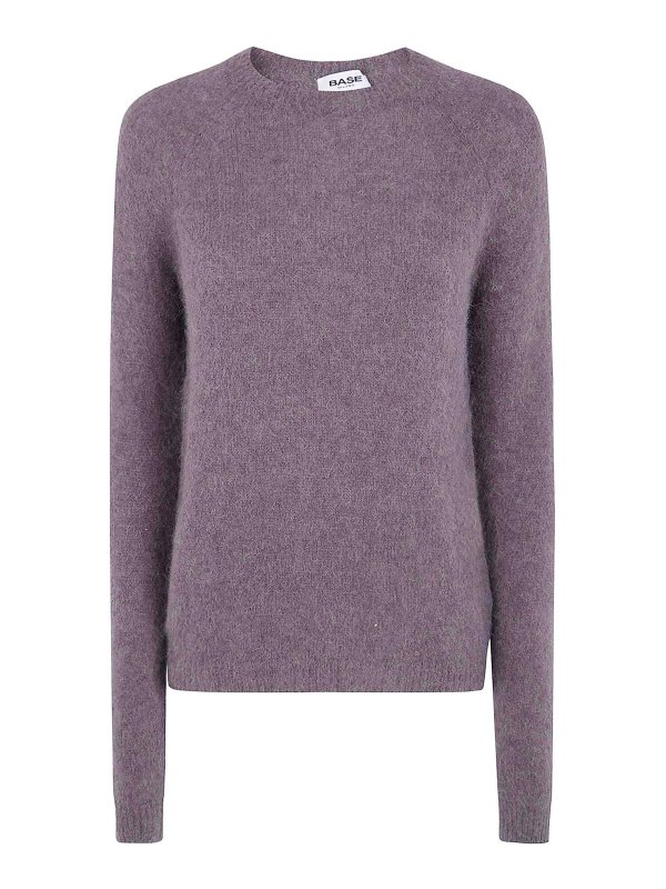 BASE: Suéteres con cuello pico - Suéter Cuello Redondo - Marrón