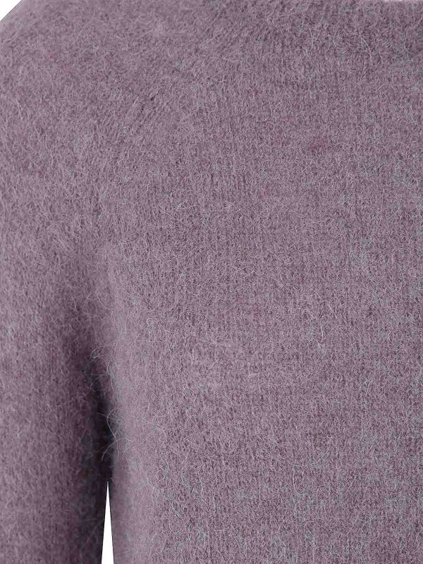 The Best Shops BASE: Suéteres con cuello pico - Suéter Cuello Redondo - Marrón