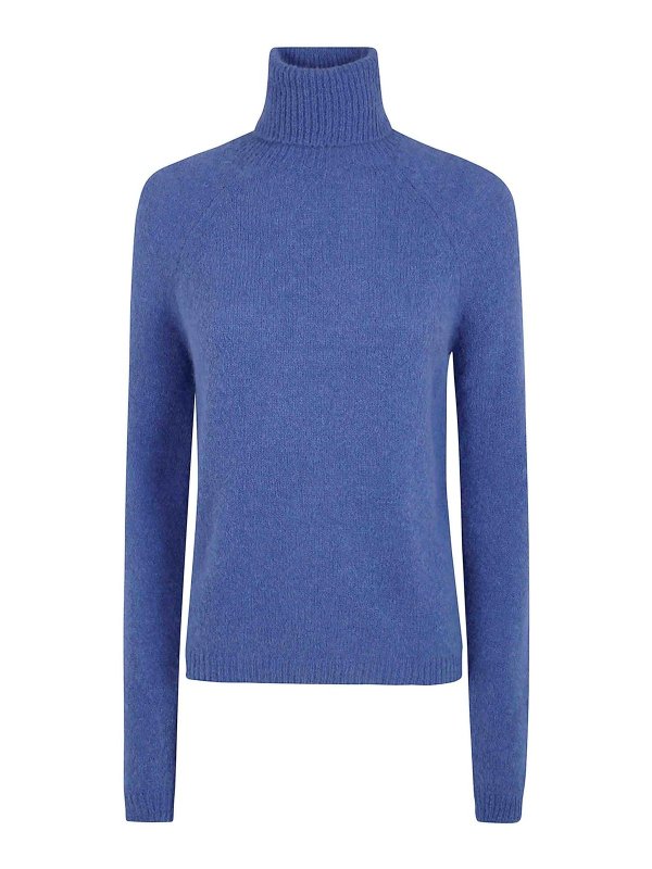BASE: Col roulé & Col polo - Pull Col Roulé - Bleu