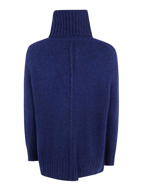 BASE: Col roulé & Col polo online - Pull Col Roulé - Bleu