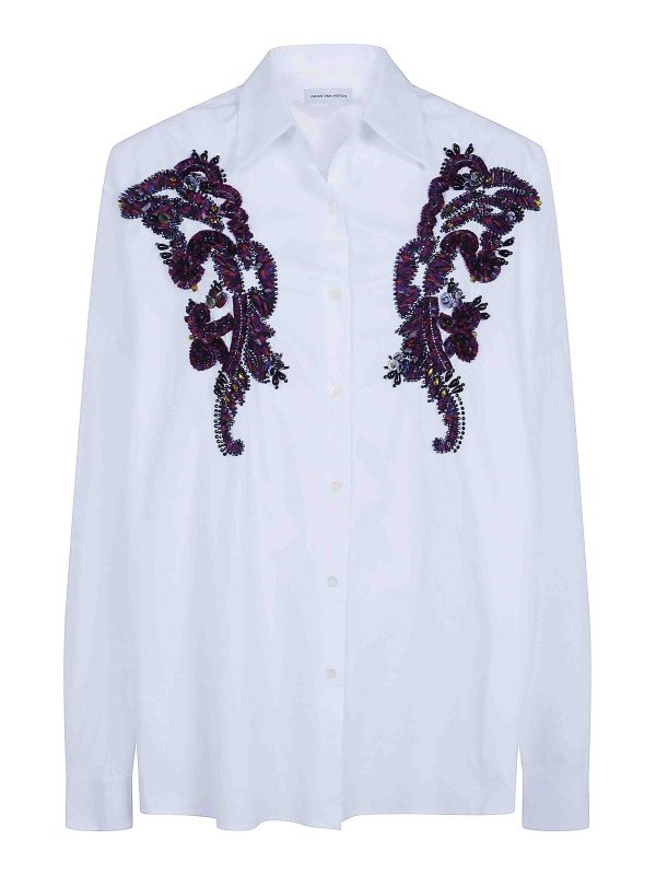 DRIES VAN NOTEN: Camisas - Camisa - Blanco