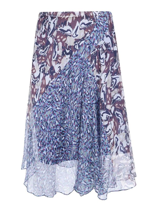 DRIES VAN NOTEN: ロングシャツ - ロングスカート - マルチカラー