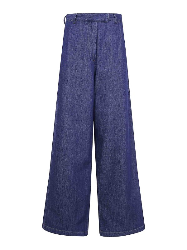 DRIES VAN NOTEN: Jeans Rectos - Vaqueros Rectos - Azul