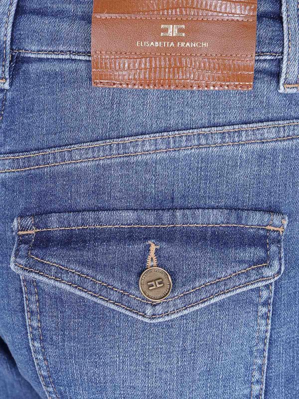 The Best Shops ELISABETTA FRANCHI: flared jeans - Flared Jeans