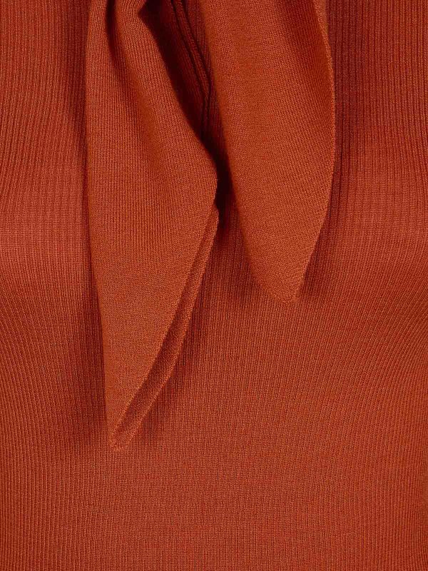 The Best Shops P.A.R.O.S.H.: Strickpullover mit Rundhalsausschnitt - Rundhalspullover - Orange