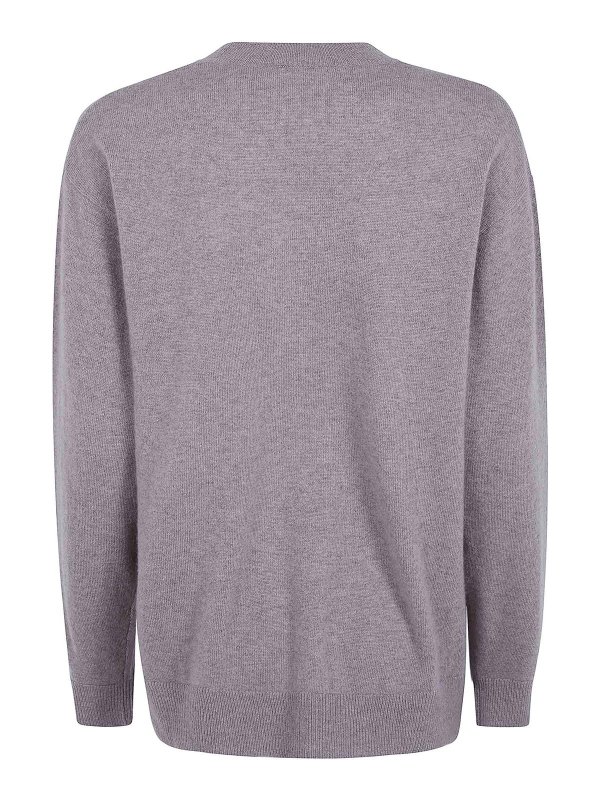 P.A.R.O.S.H.: Strickpullover mit Rundhalsausschnitt online - Rundhalspullover - Grau