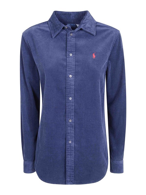 POLO RALPH LAUREN: シャツ - シャツ - ブルー