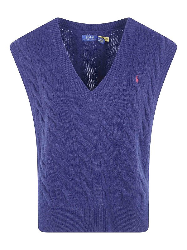 POLO RALPH LAUREN: Chalecos - Chaleco - Azul