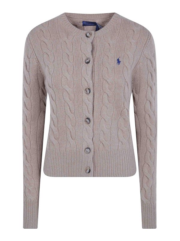 POLO RALPH LAUREN: カーディガン - カーディガン - ヌードカラー