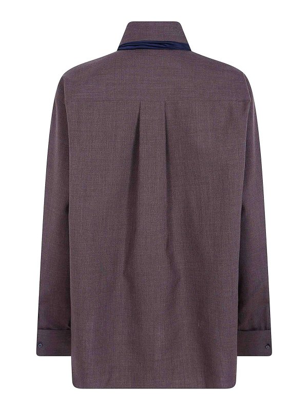 Sacai: Hemden online - Hemd - Braun