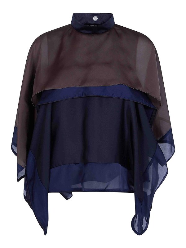 Sacai: Rollkragenpullover  und Polo-Ausschnitt - Rollkragenpullover - Schwarz